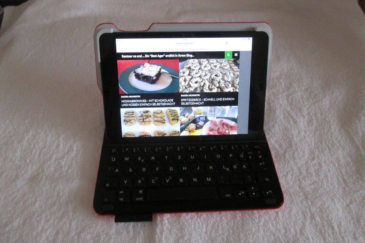 Logitech iPad-Hülle mit integrierter Tastatur – hier meine Meinung